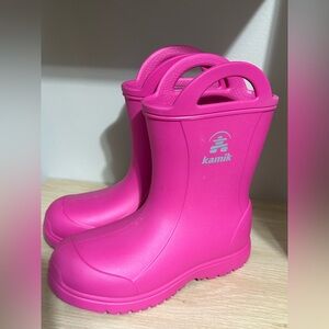 Kamik Kids Fuchsia Rain Boots - new - size 13